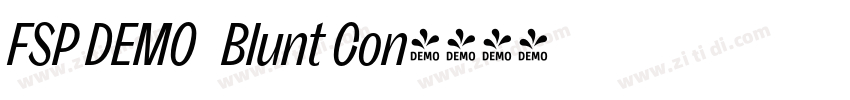 FSP DEMO   Blunt Con字体转换